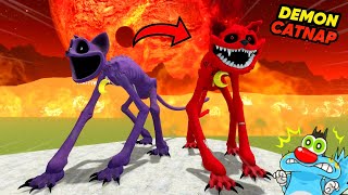 What If Catnap Became DEMON Catnap In Poppy Playtime chapter 3!? Garry's Mod Sandbox | With Oggy