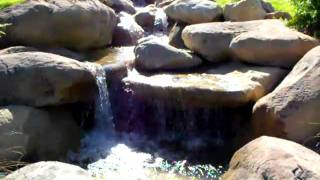 Fake rock waterfalls