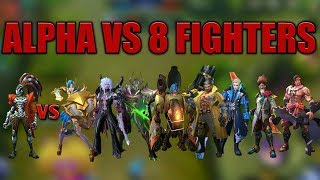 ALPHA VS 8 FIGHTERS | GAMING PLANET