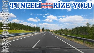 TUNCELİ RİZE YOLU - SİSLER İÇERİSİNDE KALDIK !!