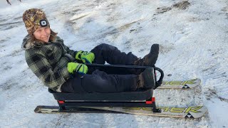 Radio Flyer Wagon Sled DIY