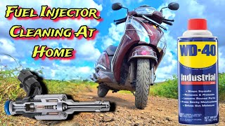 New Tvs Jupiter Fuel Injector Cleaning | How To clean Fuel Injector / Injection at Home