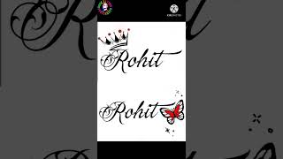 Rohit name tattoo designs.