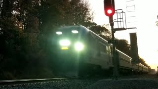 Amtrak 364 Leads with Friendly Engineer on board in Buchanan Michigan 10/22/22