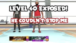 A LEVEL 40 PULLS UP AND GETS EXPOSED! CADO VS LEVEL 40 IN NBA2K22!