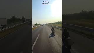 Ovaj puta je motorist u prekršaju. / This time the motorcyclist is in violation. #dashcamcroatia