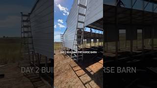 Throwback to building our horse barn! #barn #construction #horses #ranch