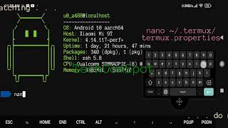 Adding Extra Keys Row In Termux - DELETE Key - Android No Root - Free - TechComSpot