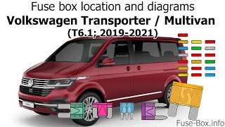 Fuse box location and diagrams: Volkswagen Transporter T6 1; 2019 2021