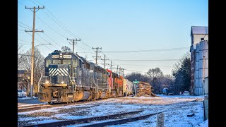 Westbound IR Sand Train Through Yorkville Il With Classic EMD Power