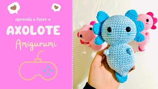 Axolote amigurumi | passo a passo em português aprenda amigurumi fácil