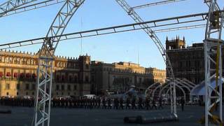 Mexico City - Flag Lowering on the Zocalo