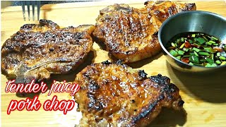 Pork chops| how to make tender juicy pork chops|PORK BBQ MARINADE RECIPE