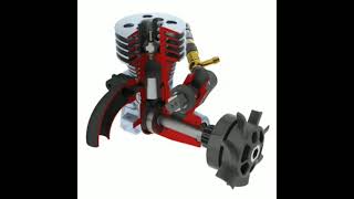 3D model of Nitro Engine | 3D Animation | Solidworks | Reverse Engineering BD #Shorts