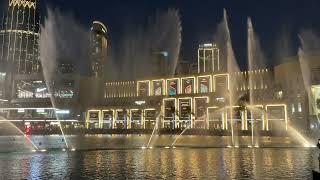 Amazing Dancing Fountain Show in Dubai 4k 2022