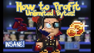 How to Profit Unlimited Bytecoins! 🍀🤑 *not clickbait* | 4K | (Pixel Worlds)