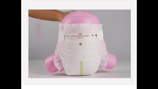 Disposable small elastic waist band baby diaper manufacturer in China