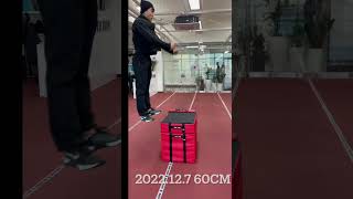 점프력 향상 도전기 #1   60➡️70                    중간점검 straight legged box jumps