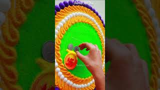 Dhanteras Beautiufl Rangoli Ese Bnaye #rangoli #diwalirangoli #shortvideo