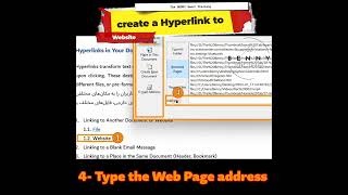 Create a hyperlink to a website #wordtutorial #hyperlink #website