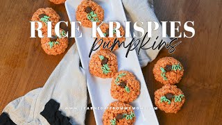 Rice Krispie Pumpkins