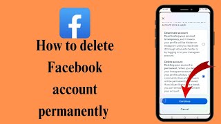 How we can delete Facebook account permanently||how we can delete Facebook account