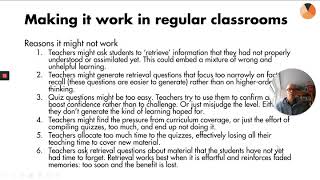 researchED Durrington 2020 Rob Coe:  Using Assessment to support (distance) Learning  (rED Loom)