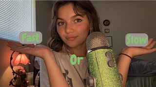 ASMR | Fast & Aggressive ASMR vs Slow & Gentle ASMR (Tapping, Mic Pumping & Swirling, Mouth Sounds)