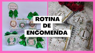 Rotina de encomenda / fiz personalizados e mini agendas