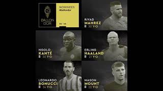 Ballon d'or 2021 the final last 30 players