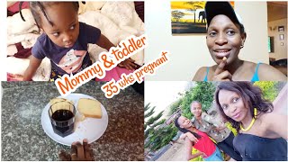 Hey, Let's catch up ||mommy routine ||35 weeks pregnant ||petite mama vlogs