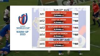 Rugby World Cup Warm Up Matches