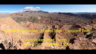 Anniversary Narrows - Endless Peak - Capuchin Peak + Anniversary Mine Tunnel - Mar 23, 2023 - Nevada