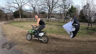 Parachute vs Dirtbike