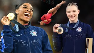 Simone Biles and Jade Carey created history at the 2024 Olympics by winning gold and bronze on vault