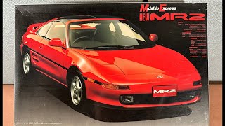 1/24 Fujimi Toyota MR2 SW20 Unicorn unboxing and review