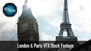 London & Paris HD VFX Stock Footage