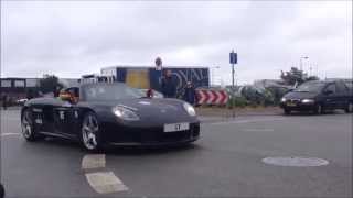 Loud Porsche Carrera GT! revs, start up and wheelspin!