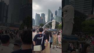 Rame Banget di Merlion Park #perjalananrasa #videoshort #feedshorts #singapore #gardenbythebay