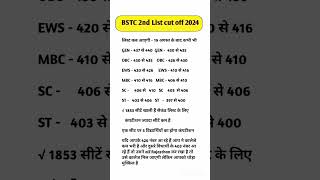 BSTC 2nd List 2024 | BSTC 2nd List Cut Off 2024 | BSTC 2nd List Kab Aayegi 2024 | Bstc 2024 #shorts