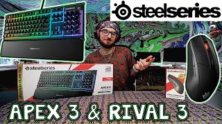 Steele Series Rival 3 & Apex 3 Unboxing: Ultimate Gaming Gear Reveal!