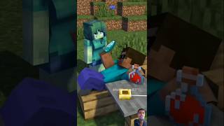 Hypnotized Zombie Girl - minecraft animation #shorts