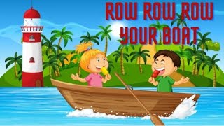 Row row row your boat ⛵| nursery rhymes 🎶🎶 | kids poems station