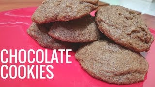 Eggless Chocolate Cookies | Convection Microwave Oven Baking