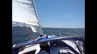 Freedom 38 in Sakonnet Strait RI