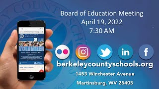 Board of Education Meeting - April 19, 2022