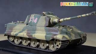 Dragon Armor 60048 King Tiger Zimmerit Henschel Krupp sPzAbt.506 - Andler 1944 WW2 Diecast Tank 1/72