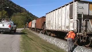 CSX F013 Ballast Train Dumping Ballast