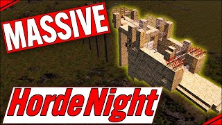 7 Days To Die Big Base | No Concrete Defense against HUGE horde night