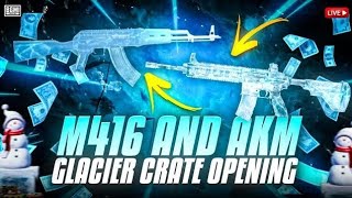 😱 OMG! GUARANTEED M416 GLACIER AND AKM GLACIER CRATE OPENING IN BGMI | SPECIAL WINTER CRATE #BGMI